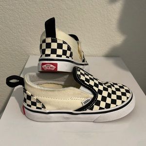 Vans kids checkerboard slip on - size 8 Toddler